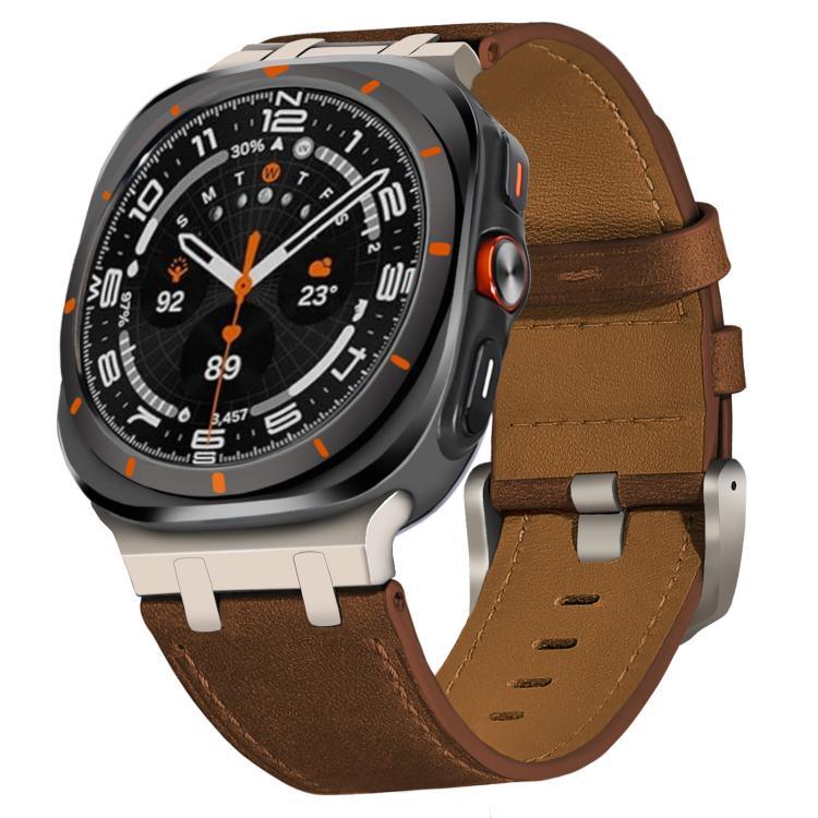 Uhrenarmband aus Crazy-Horse-Leder, für Samsung Galaxy Watch8 / Watch8 Classic