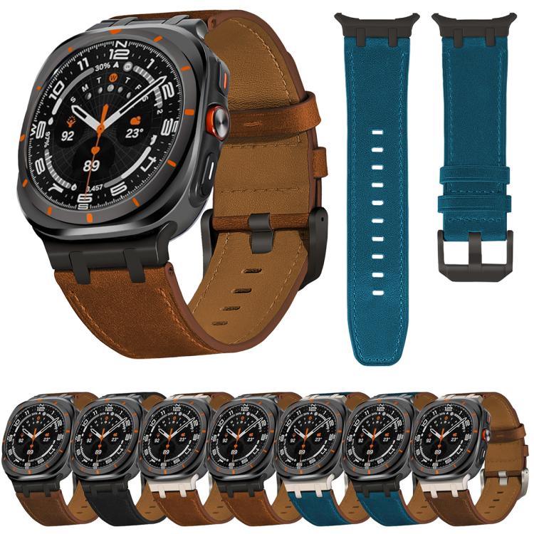 Uhrenarmband aus Crazy-Horse-Leder, für Samsung Galaxy Watch8 / Watch8 Classic