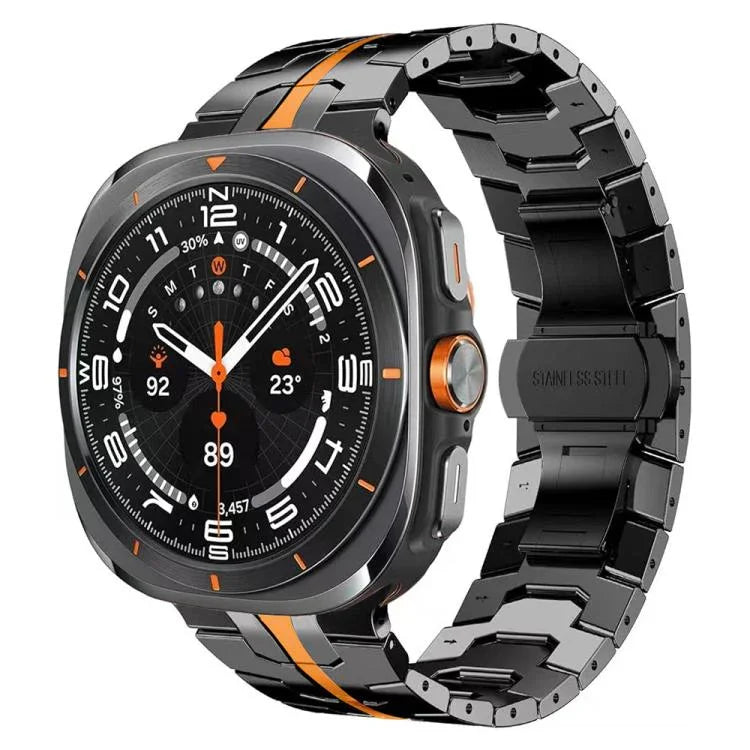 Schmetterlingsschnalle Titanlegierung Uhrenarmband, für Samsung Galaxy Watch8 / Watch8 Classic