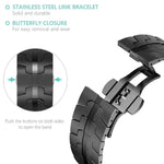 Schmetterlingsschnalle Titanlegierung Uhrenarmband, für Samsung Galaxy Watch8 / Watch8 Classic