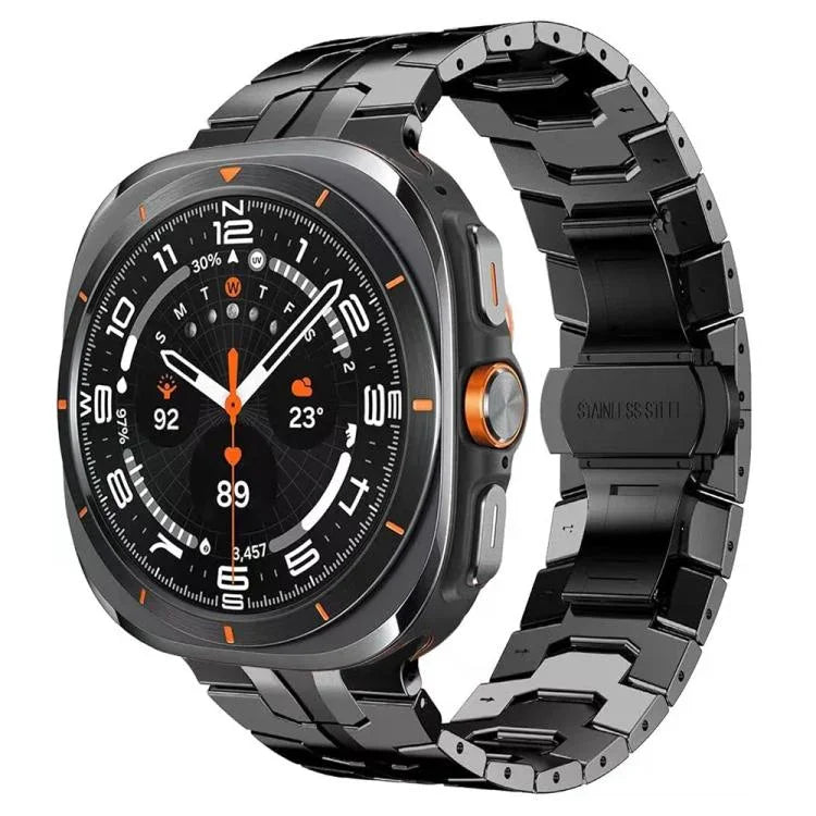 Schmetterlingsschnalle Titanlegierung Uhrenarmband, für Samsung Galaxy Watch8 / Watch8 Classic