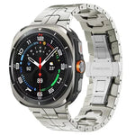 Schmetterlingsschnalle Titanlegierung Uhrenarmband, für Samsung Galaxy Watch8 / Watch8 Classic