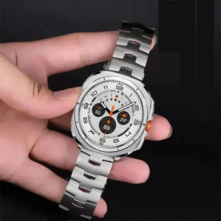 Sicherheitsverschluss-Uhrenarmband aus Titanlegierung, für Samsung Galaxy Watch8 / Watch8 Classic