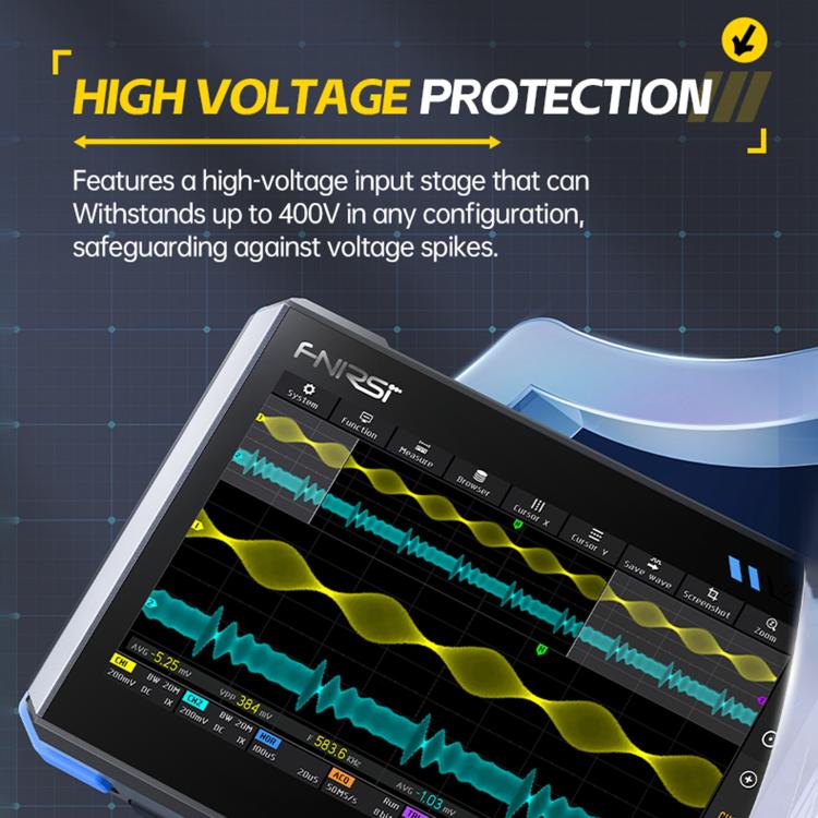 FNIRSI DPOS350P 4 in 1 7 Zoll IPS HD Touchscreen 350M Tablet-Oszilloskop, DPOS350P(US-Stecker), DPOS350P(EU-Stecker)