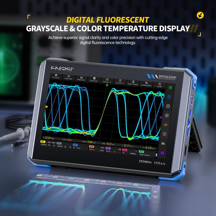 FNIRSI DPOS350P 4 in 1 7 Zoll IPS HD Touchscreen 350M Tablet-Oszilloskop, DPOS350P(US-Stecker), DPOS350P(EU-Stecker)