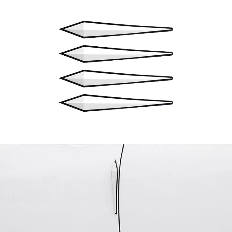 4pcs / Set Car Door Anti-collision PVC Strip, Size: 15x2.5cm, Size: 15x2.5cm