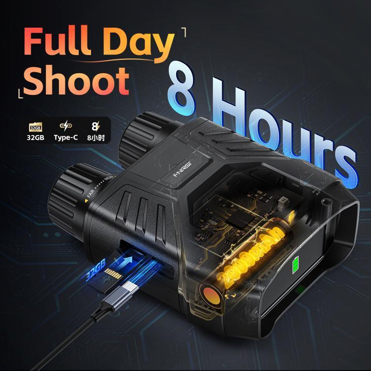 FNIRSI NVS-40 Kleines tragbares Outdoor 4K Full Color HD Infrarot-Fernglas-Nachtsichtgerät, NVS-40