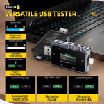 Fnirsi FNAC-28 Multifunktionaler Typ-C & USB Professioneller Ripple-Monitoring-Tester, FNAC-28