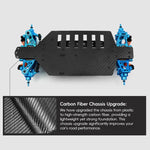 PMM Racing TT02 1:10 Kohlefaser Chassis Aluminiumlegierung RC Auto Rahmen
