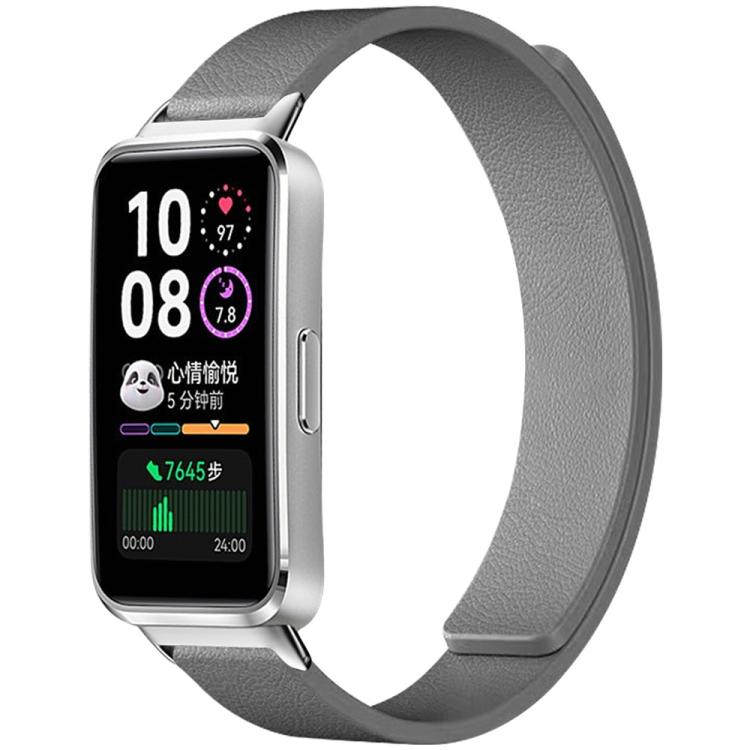 xDfind Litchi Texture Magnetic Silicone Watch Band, For Huawei Watch Fit4 / Fit4 Pro / Fit3, For Huawei Band 10 / 9 / 8
