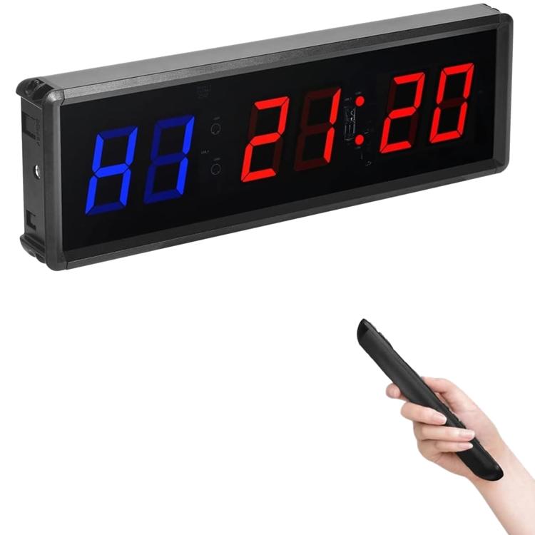 KYX--0015 1,5 Zoll 6-stelliger Zyklusintervall-Fitness-Übungs-Multifunktionstimer, AU-Stecker, US-Stecker, EU-Stecker, UK-Stecker