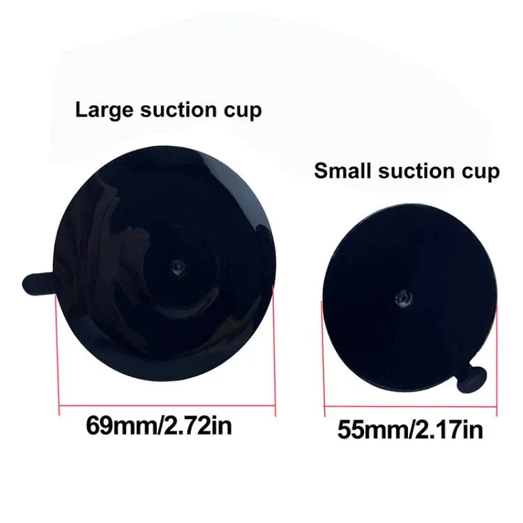 Glasfliesen-Saugnapfhalterung Basis für 15-16mm Kugelkopf, 55mm, 70mm schwarzer Kleber