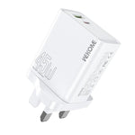 WK WP-U64 45W Kinkong Flash Charge USB+Type-C Port Schnellladegerät, EU-Stecker, UK-Stecker, US-Stecker
