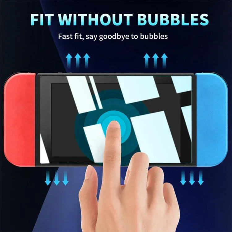 Staubfreies Lager HD Curved Edge Displayschutzfolie aus gehärtetem Glas, Für Nintendo Switch 2, Für Nintendo Switch OLED, Für Nintendo Switch