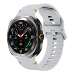 xDfind Silikon-Uhrenarmband mit Wellennaht, für Samsung Galaxy Watch Ultra 47 mm / Ultra 2025