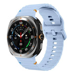 xDfind Silikon-Uhrenarmband mit Wellennaht, für Samsung Galaxy Watch Ultra 47 mm / Ultra 2025