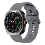 xDfind Silikon-Uhrenarmband mit Wellennaht, für Samsung Galaxy Watch Ultra 47 mm / Ultra 2025