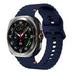 xDfind Silikon-Uhrenarmband mit Wellennaht, für Samsung Galaxy Watch Ultra 47 mm / Ultra 2025