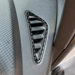 2pcs/Set Carbon Fiber Car Instrument Panel Air Outlet Decorative Sticker for SEAT Leon 2005-2012, Left and Right Driver, Instrument Panel Air Outlet
