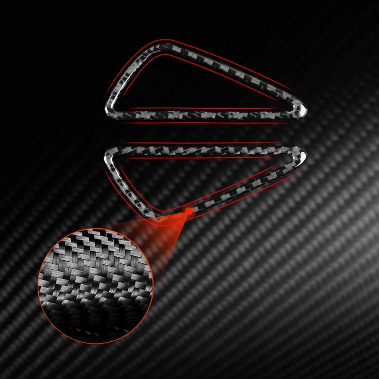 2pcs/Set Carbon Fiber Car Instrument Panel Air Outlet Decorative Sticker for SEAT Leon 2005-2012, Left and Right Driver, Instrument Panel Air Outlet