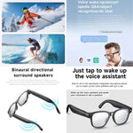 L801 Smart Glasses mit 8-MP-HD-Kamera, Videoaufzeichnung, WLAN-Übertragung, KI-Sprachassistent und smartem Wearable-Headset