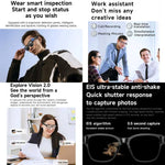 L801 Smart Glasses mit 8-MP-HD-Kamera, Videoaufzeichnung, WLAN-Übertragung, KI-Sprachassistent und smartem Wearable-Headset