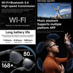 L801 Smart Glasses mit 8-MP-HD-Kamera, Videoaufzeichnung, WLAN-Übertragung, KI-Sprachassistent und smartem Wearable-Headset