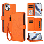 Butterfly Love Flower Multi-card Zipper Wallet Leather Phone Case, For iPhone 16 Pro, For iPhone 16 Plus, For iPhone 16, For iPhone 15 Pro Max, For iPhone 15 Pro, For iPhone 15 Plus