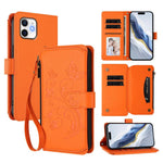 Schmetterlings-Liebesblumen Multi-Karten Reißverschluss-Geldbörse Leder-Handyhülle, Für iPhone 11 Pro Max, Für iPhone 11, Für iPhone 11 Pro, Für iPhone X / XS, Für iPhone XR, Für iPhone XS Max