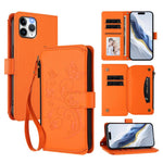 Schmetterlings-Liebesblumen Multi-Karten Reißverschluss-Geldbörse Leder-Handyhülle, Für iPhone 11 Pro Max, Für iPhone 11, Für iPhone 11 Pro, Für iPhone X / XS, Für iPhone XR, Für iPhone XS Max