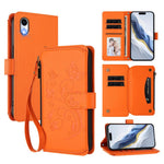 Schmetterlings-Liebesblumen Multi-Karten Reißverschluss-Geldbörse Leder-Handyhülle, Für iPhone 11 Pro Max, Für iPhone 11, Für iPhone 11 Pro, Für iPhone X / XS, Für iPhone XR, Für iPhone XS Max