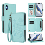 Schmetterlings-Liebesblumen Multi-Karten Reißverschluss-Geldbörse Leder-Handyhülle, Für iPhone 11 Pro Max, Für iPhone 11, Für iPhone 11 Pro, Für iPhone X / XS, Für iPhone XR, Für iPhone XS Max