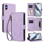 Schmetterlings-Liebesblumen Multi-Karten Reißverschluss-Geldbörse Leder-Handyhülle, Für iPhone 11 Pro Max, Für iPhone 11, Für iPhone 11 Pro, Für iPhone X / XS, Für iPhone XR, Für iPhone XS Max
