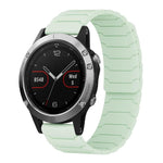 xDfind Magnetic Silicone Watch Band, For Garmin Fenix 8/7X/6X/5X 26mm, For Garmin Fenix 8/7/6/5 22mm, For Garmin Forerunner 35/30/35J 20mm