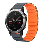 xDfind Magnetic Silicone Watch Band, For Garmin Fenix 8/7X/6X/5X 26mm, For Garmin Fenix 8/7/6/5 22mm, For Garmin Forerunner 35/30/35J 20mm