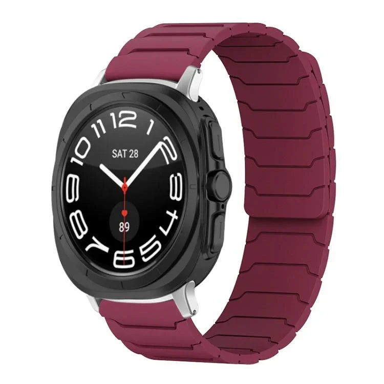 xDfind Magnetisches Silikon-Uhrenarmband, für Samsung Galaxy Watch Ultra / Ultra 2025, Samsung Galaxy Watch 8 / 8 Classic, Samsung Galaxy Watch 7 / 6 / 5 / FE