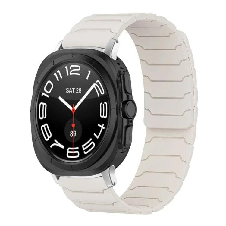 xDfind Magnetisches Silikon-Uhrenarmband, für Samsung Galaxy Watch Ultra / Ultra 2025, Samsung Galaxy Watch 8 / 8 Classic, Samsung Galaxy Watch 7 / 6 / 5 / FE