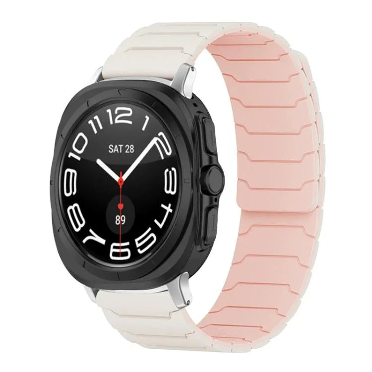 xDfind Magnetisches Silikon-Uhrenarmband, für Samsung Galaxy Watch Ultra / Ultra 2025, Samsung Galaxy Watch 8 / 8 Classic, Samsung Galaxy Watch 7 / 6 / 5 / FE