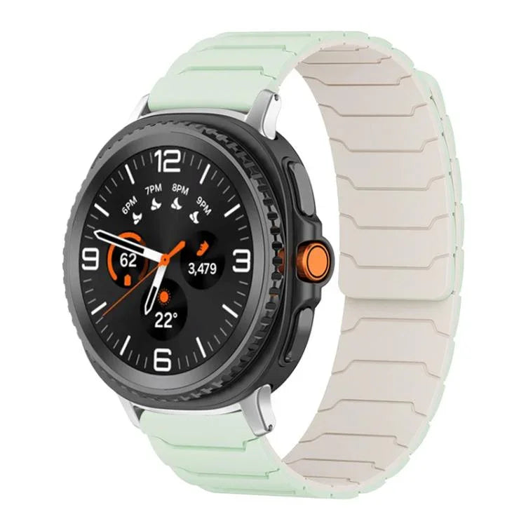 xDfind Magnetisches Silikon-Uhrenarmband, für Samsung Galaxy Watch Ultra / Ultra 2025, Samsung Galaxy Watch 8 / 8 Classic, Samsung Galaxy Watch 7 / 6 / 5 / FE