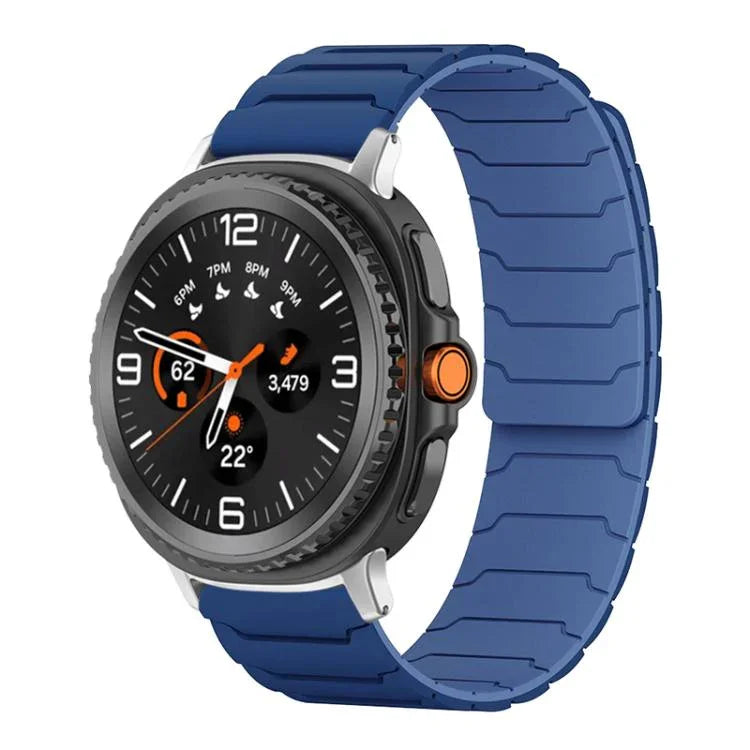 xDfind Magnetisches Silikon-Uhrenarmband, für Samsung Galaxy Watch Ultra / Ultra 2025, Samsung Galaxy Watch 8 / 8 Classic, Samsung Galaxy Watch 7 / 6 / 5 / FE