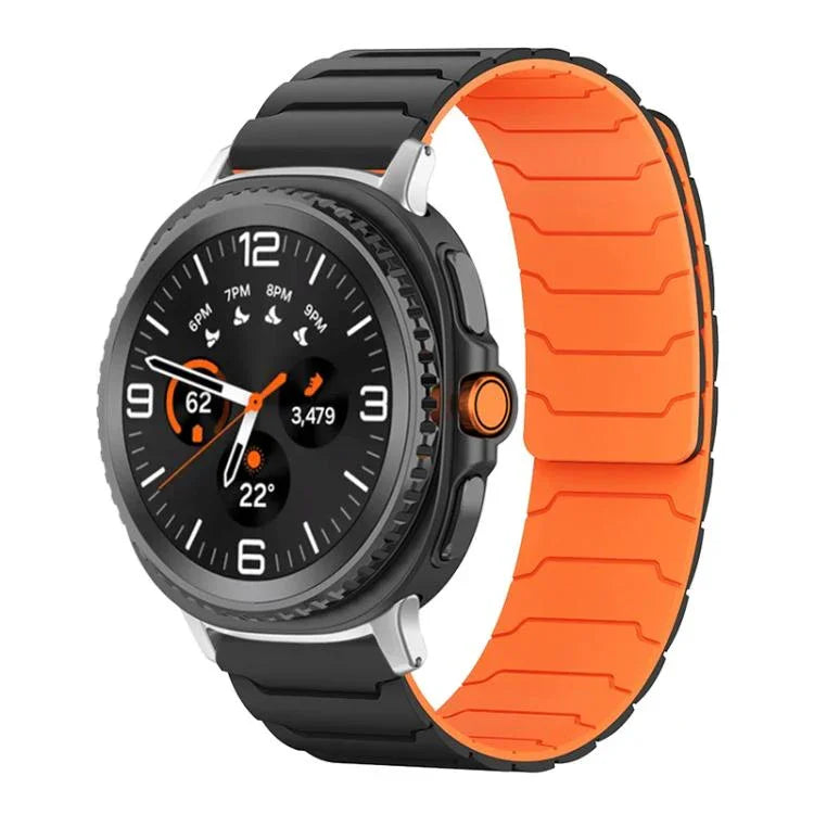 xDfind Magnetisches Silikon-Uhrenarmband, für Samsung Galaxy Watch Ultra / Ultra 2025, Samsung Galaxy Watch 8 / 8 Classic, Samsung Galaxy Watch 7 / 6 / 5 / FE
