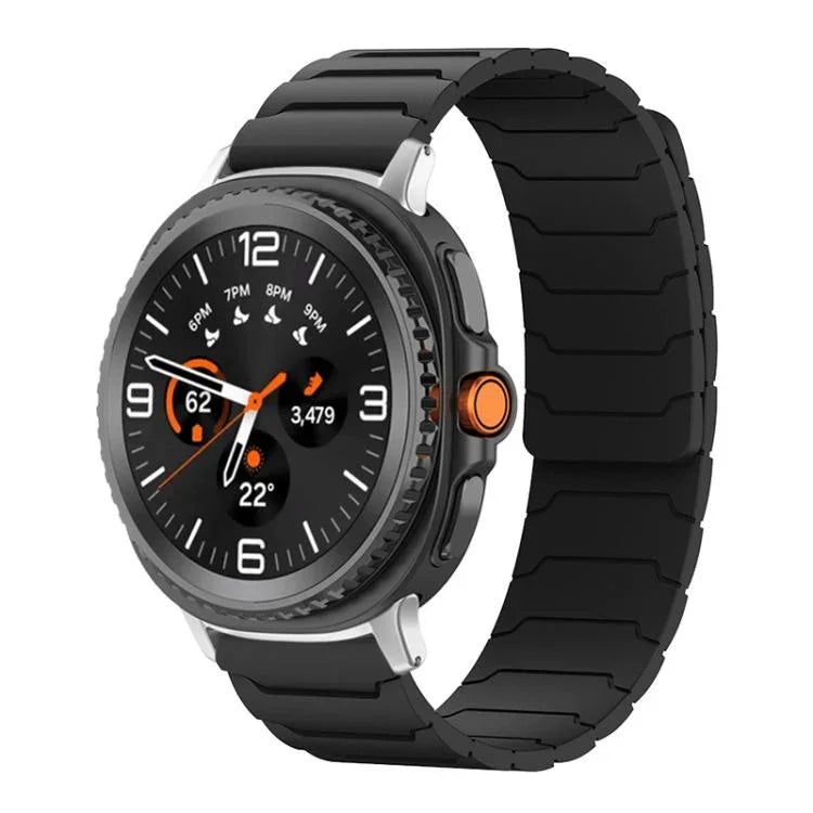 xDfind Magnetisches Silikon-Uhrenarmband, für Samsung Galaxy Watch Ultra / Ultra 2025, Samsung Galaxy Watch 8 / 8 Classic, Samsung Galaxy Watch 7 / 6 / 5 / FE