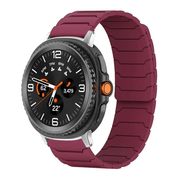 xDfind Magnetisches Silikon-Uhrenarmband, für Samsung Galaxy Watch Ultra / Ultra 2025, Samsung Galaxy Watch 8 / 8 Classic, Samsung Galaxy Watch 7 / 6 / 5 / FE