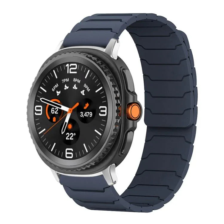xDfind Magnetisches Silikon-Uhrenarmband, für Samsung Galaxy Watch Ultra / Ultra 2025, Samsung Galaxy Watch 8 / 8 Classic, Samsung Galaxy Watch 7 / 6 / 5 / FE