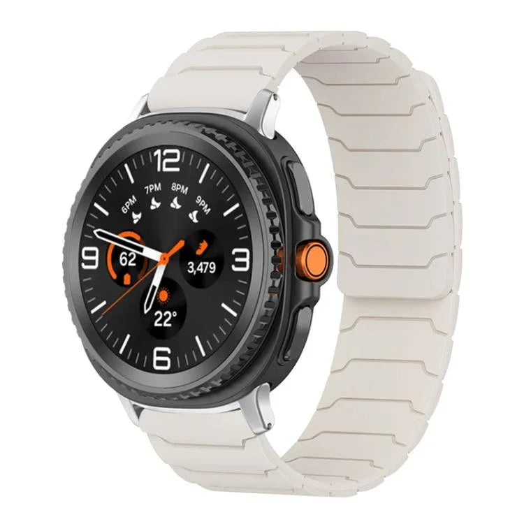 xDfind Magnetisches Silikon-Uhrenarmband, für Samsung Galaxy Watch Ultra / Ultra 2025, Samsung Galaxy Watch 8 / 8 Classic, Samsung Galaxy Watch 7 / 6 / 5 / FE