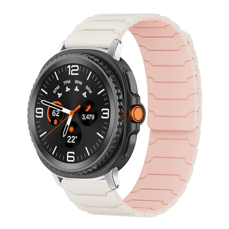 xDfind Magnetisches Silikon-Uhrenarmband, für Samsung Galaxy Watch Ultra / Ultra 2025, Samsung Galaxy Watch 8 / 8 Classic, Samsung Galaxy Watch 7 / 6 / 5 / FE