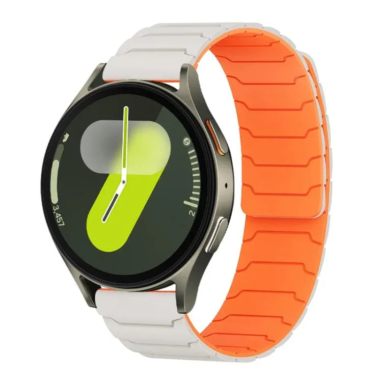 xDfind Magnetisches Silikon-Uhrenarmband, für Samsung Galaxy Watch Ultra / Ultra 2025, Samsung Galaxy Watch 8 / 8 Classic, Samsung Galaxy Watch 7 / 6 / 5 / FE
