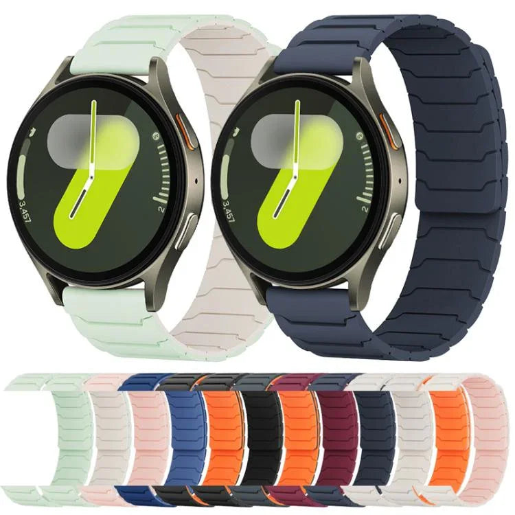 xDfind Magnetisches Silikon-Uhrenarmband, für Samsung Galaxy Watch Ultra / Ultra 2025, Samsung Galaxy Watch 8 / 8 Classic, Samsung Galaxy Watch 7 / 6 / 5 / FE