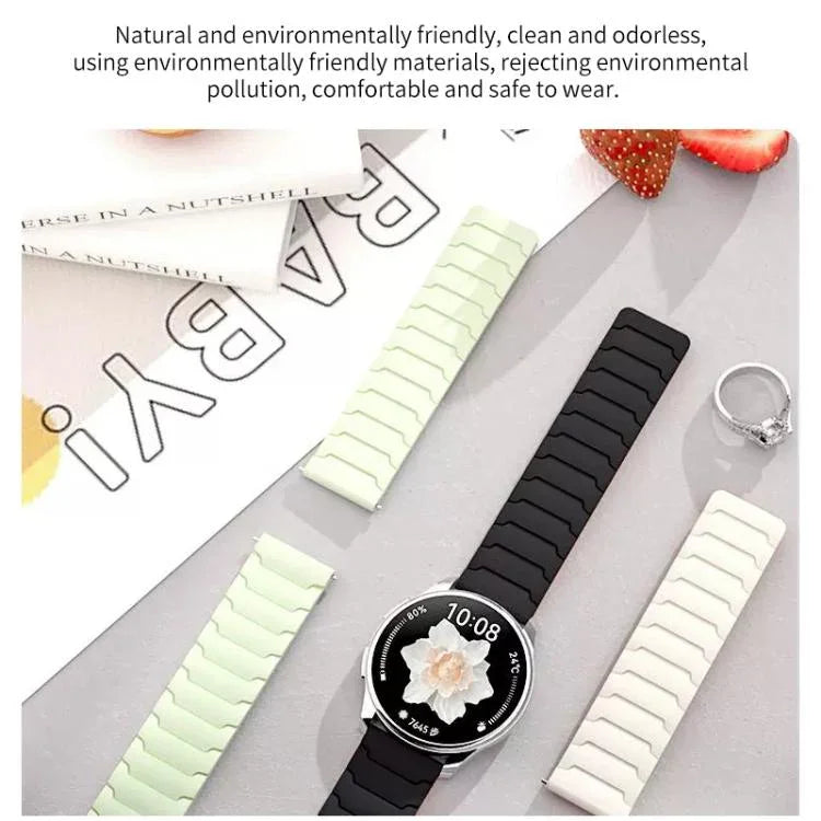 xDfind Magnetisches Silikon-Uhrenarmband, für Samsung Galaxy Watch Ultra / Ultra 2025, Samsung Galaxy Watch 8 / 8 Classic, Samsung Galaxy Watch 7 / 6 / 5 / FE