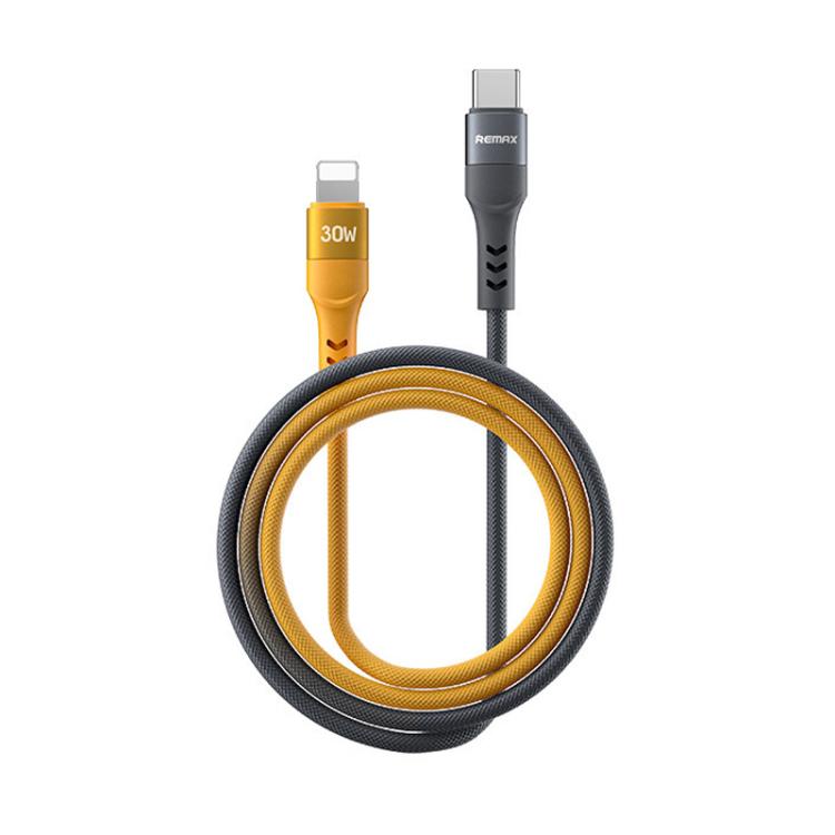 REMAX CB16 PD30W Typ-C auf 8 Pin Macaron geflochtenes Schnelllade-Datenkabel, Länge: 1,2m, Typ-C auf 8 Pin